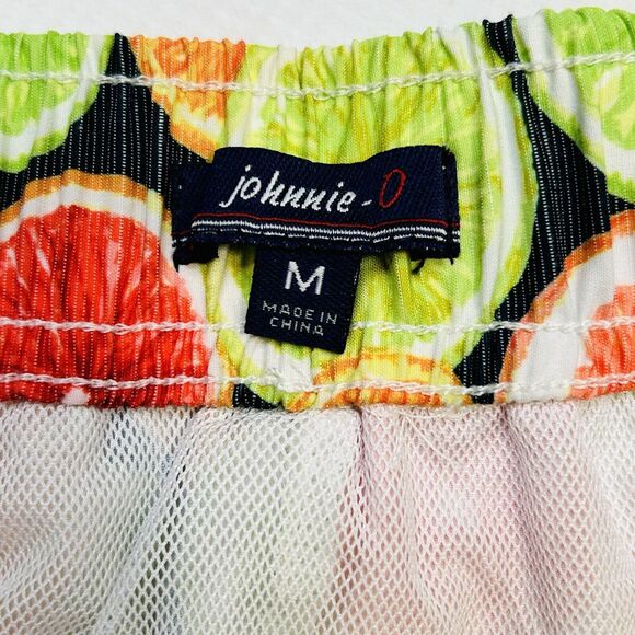 Johnnie-O Size Med Bridgetown Lemonade Board Short Swim Trunks 8.5 In $85 Orange - Picture 12 of 14